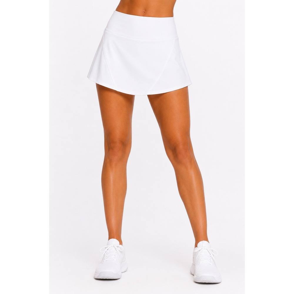 White Athletic Tennis Skort with‎ Pockets High Waisted Golf Skirt XS